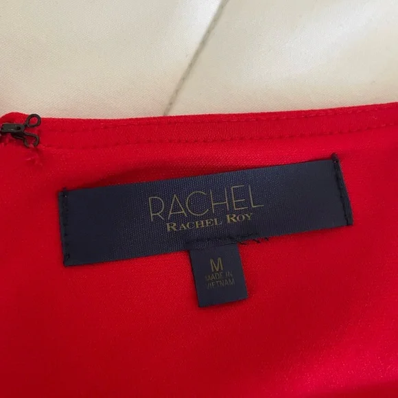 RACHEL Rachel Roy Red Asymmetrical Dress Cocktail Dress - Picture 6 of 9
